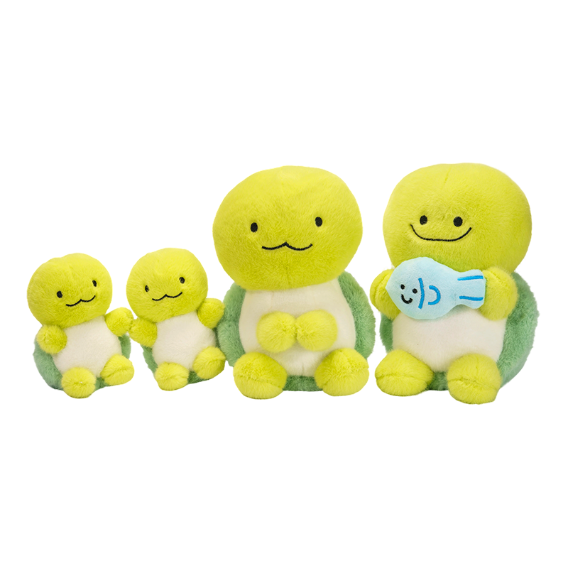 Bộ đồ chơi nhồi bông rùa cỡ lớn, vừa và nhỏ