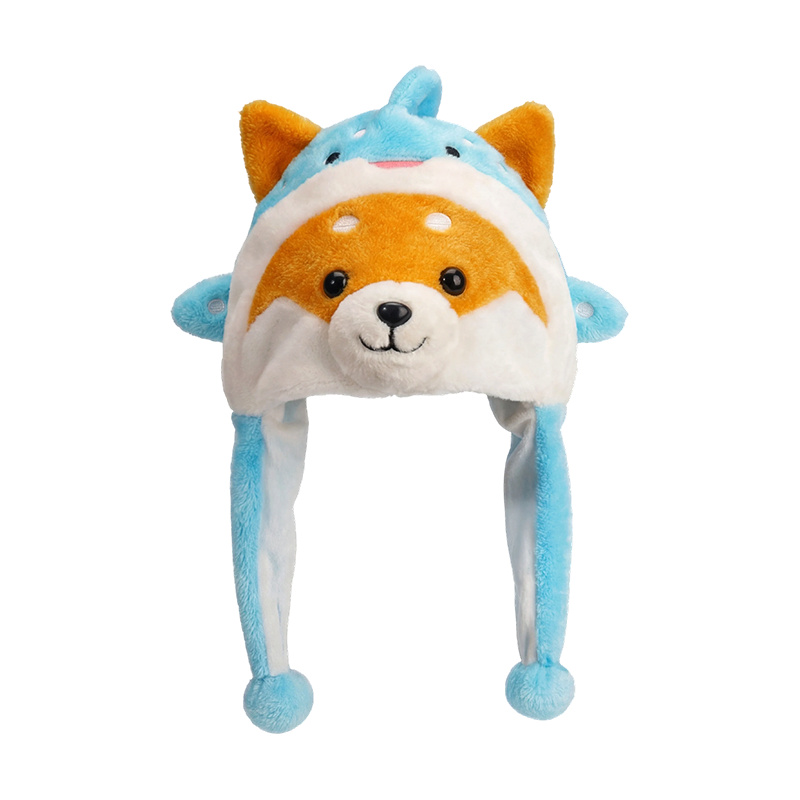 Mũ sang trọng shiba inu màu xanh